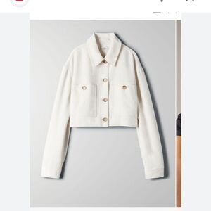 Wilfred little cropped jacket white size small